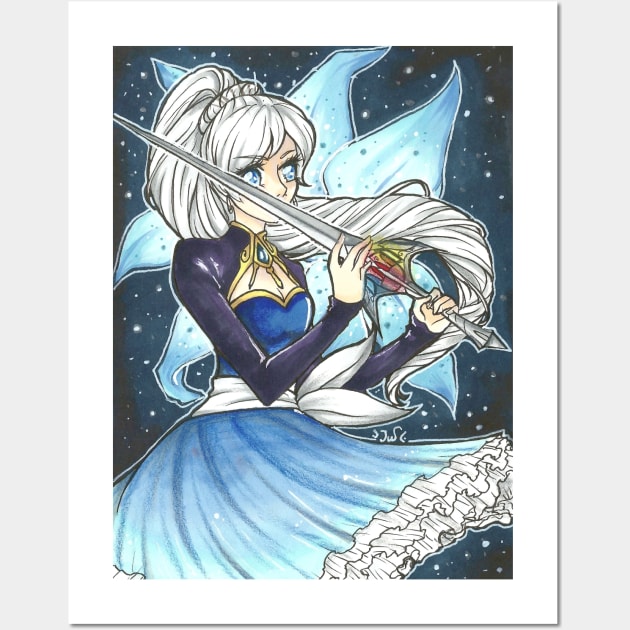 Weiss - RWBY Wall Art by JuliaWaa